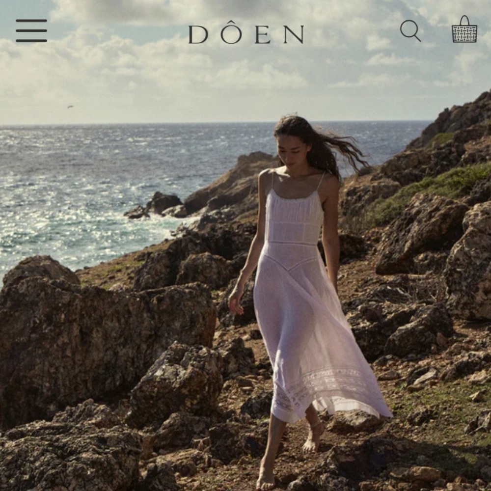 Doen Sanna Dress in Salt, Heirloom Collection - Sz Small